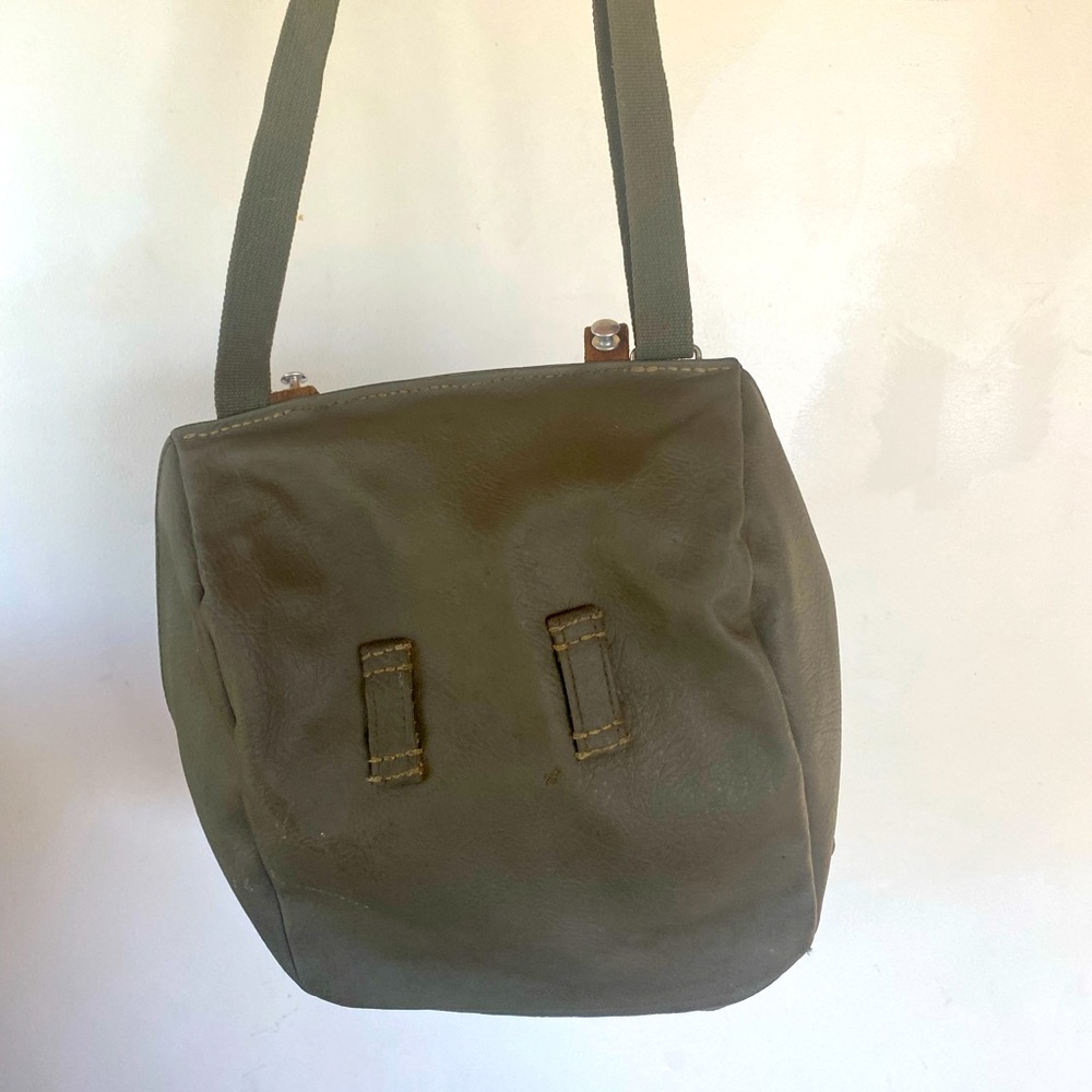 Vintage Swiss military bicycle pannier / messenger bag